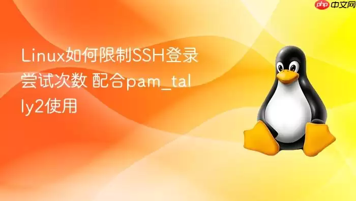 Linux如何限制SSH登录尝试次数 配合pam_tally2使用