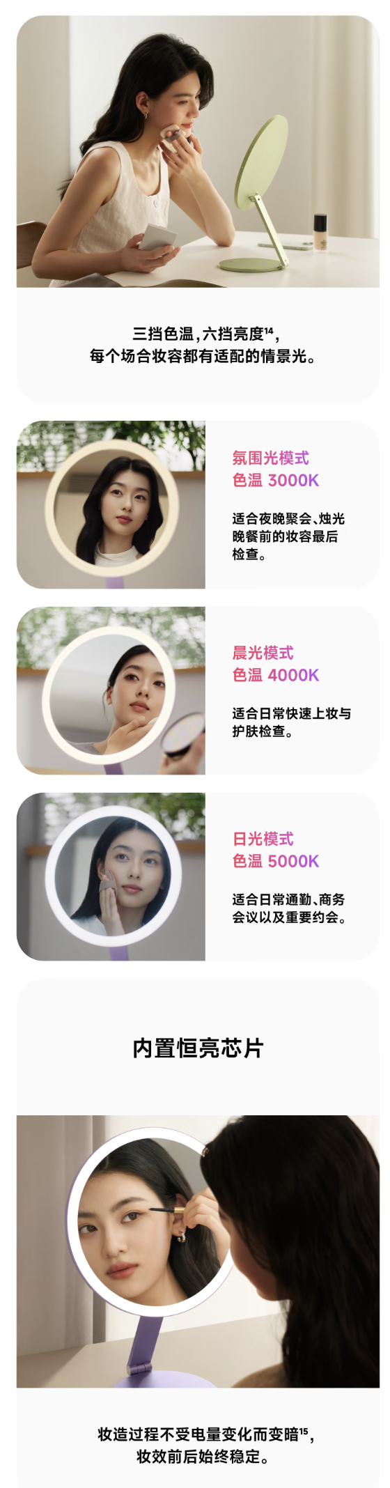 徕芬智能化妆镜 M8 发布:内置 64 颗 Ra98 高显色灯珠、配毫米波雷达,499 元