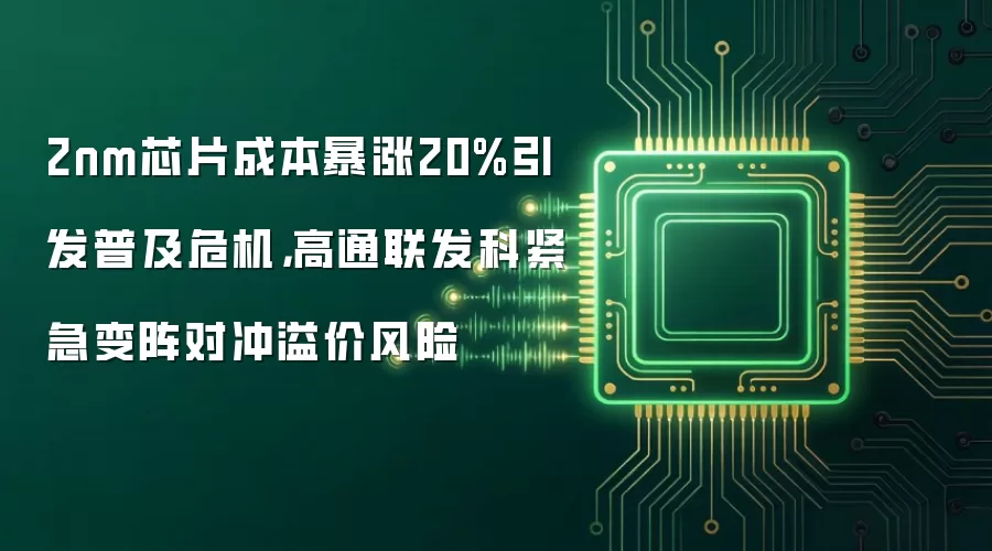 2nm芯片成本暴涨20%引发普及危机,高通联发科紧急变阵对冲溢价风险