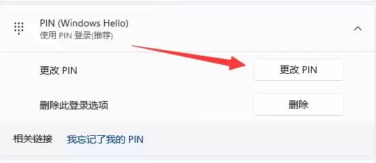 更改 PIN