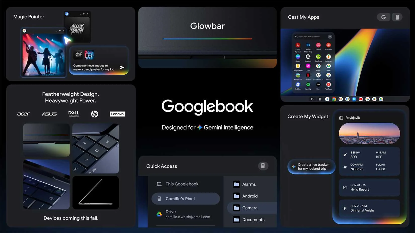 曝谷歌 Chromebook 品牌将升级为 Googlebook,深度整合 Gemini