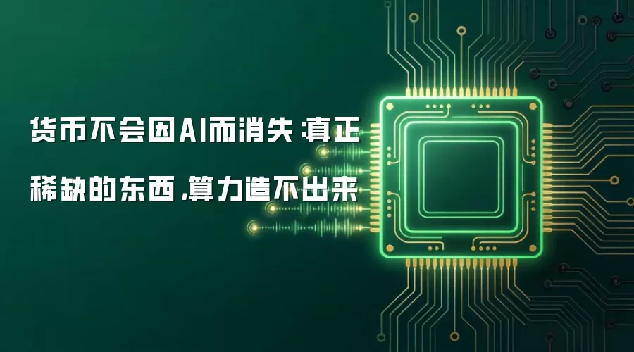 货币不会因AI而消失:真正稀缺的东西,算力造不出来