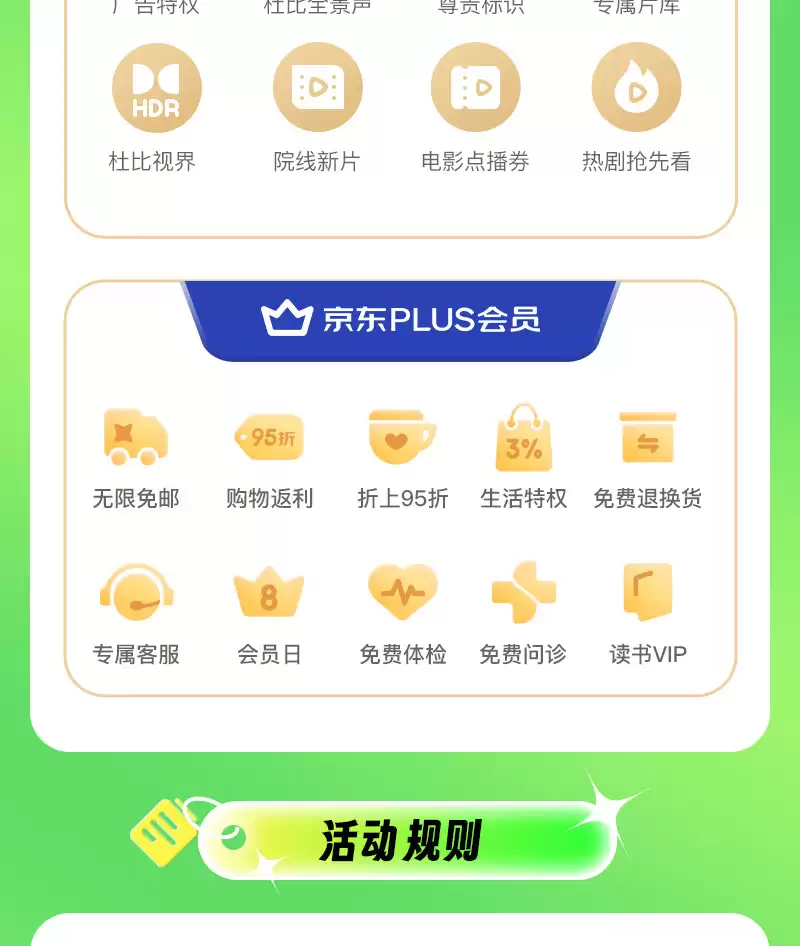 联合年卡 158 元:爱奇艺黄金会员 + 京东 PLUS 直降,赠 68 元美团券包