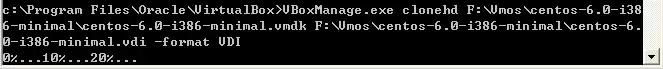 将Vmware的镜像格式转换为Virtualbox的镜像格式的方法