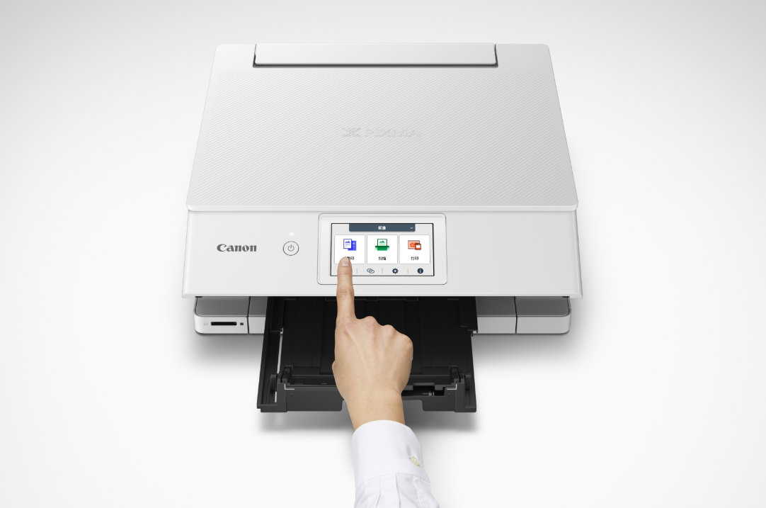 老年人也能用的打印机,佳能发布 PIXMA TS8880 智能触屏照片一体机
