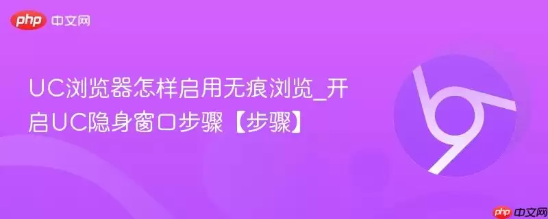 uc浏览器怎样启用无痕浏览_开启uc隐身窗口步骤【步骤】