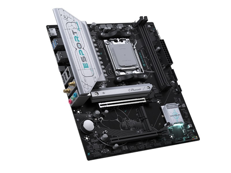 铭瑄上线 MS-eSport B850M WIFI6E 主板:8+2+1 相供电,2DIMM