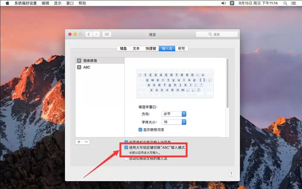 苹果系统capslock键不能切换大小写怎么办? mac无法大写锁定的解决办法