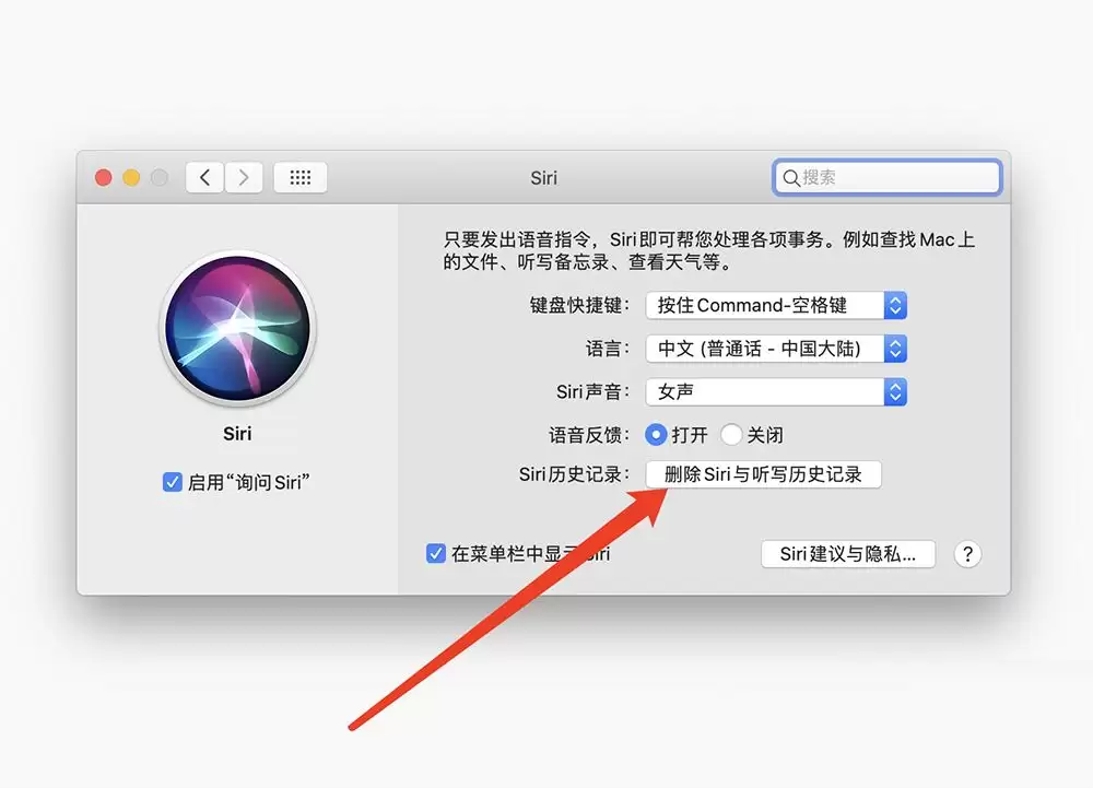 siri听写历史记录是什么? mac系统的电脑删除siri听写历史记录的技巧