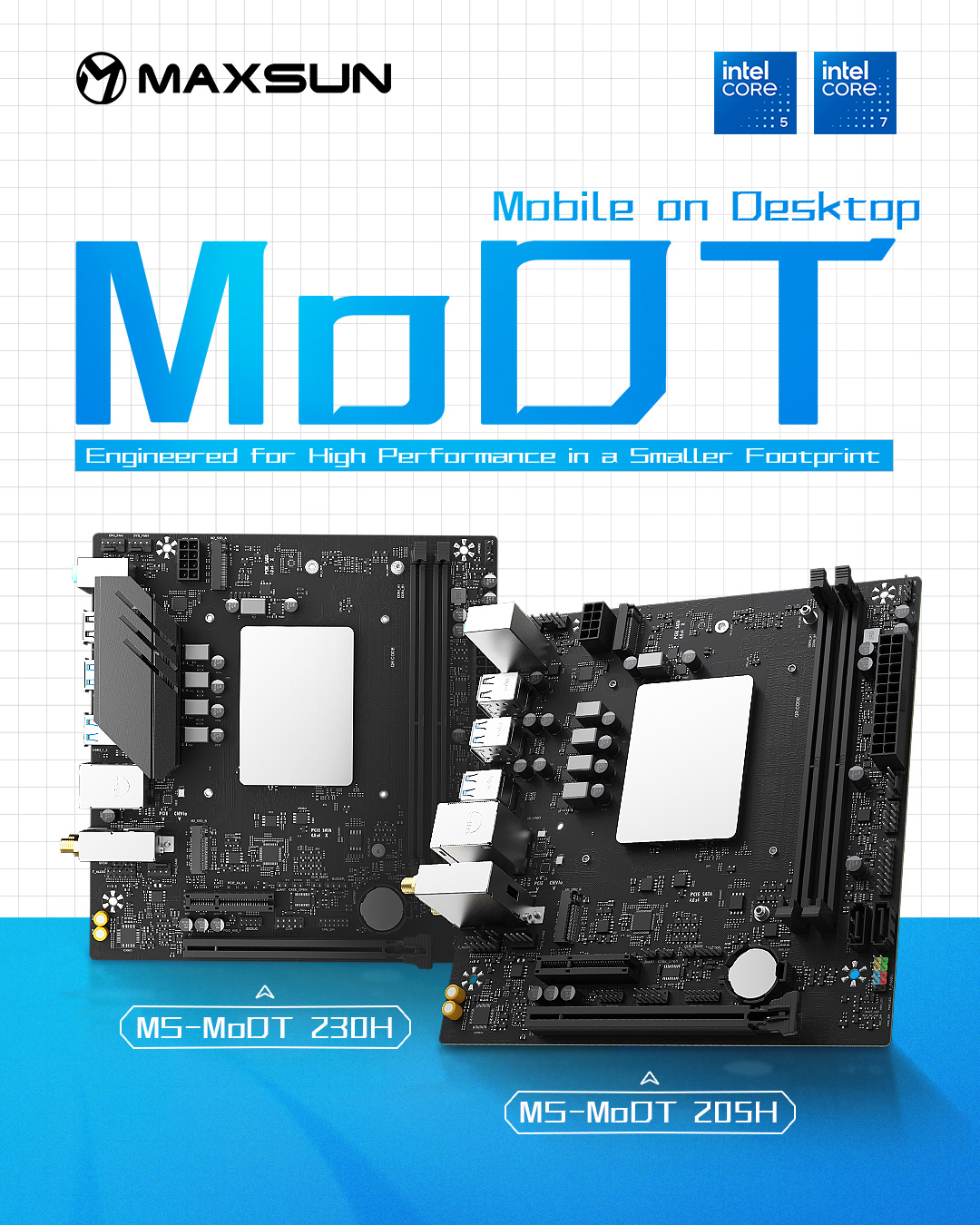 铭瑄推出 MS-MoDT 230H/205H D4 WIFI 主板,搭载酷睿 7 230H / 酷睿 5 205H 处理器