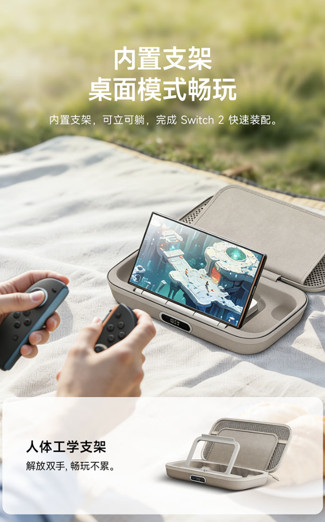 贝尔金任天堂 Switch 2 多功能收纳盒国内发售:集成 10000mAh 30W 移动电源,529 元