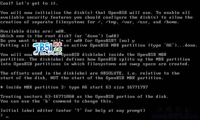 我的openBSD4.1安装图解笔记