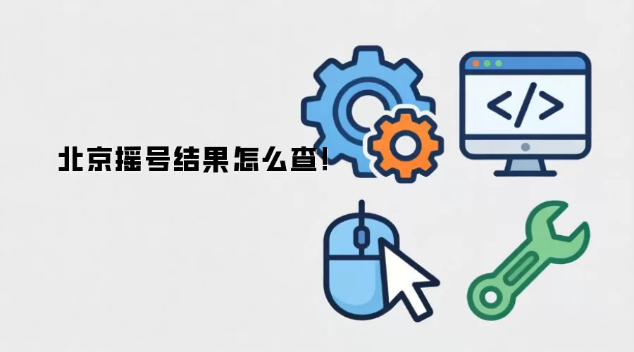 北京摇号结果怎么查!