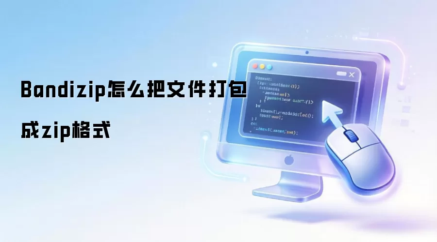 Bandizip怎么把文件打包成zip格式