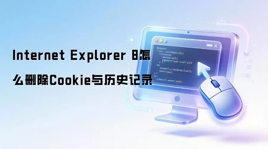 Internet Explorer 8怎么删除Cookie与历史记录