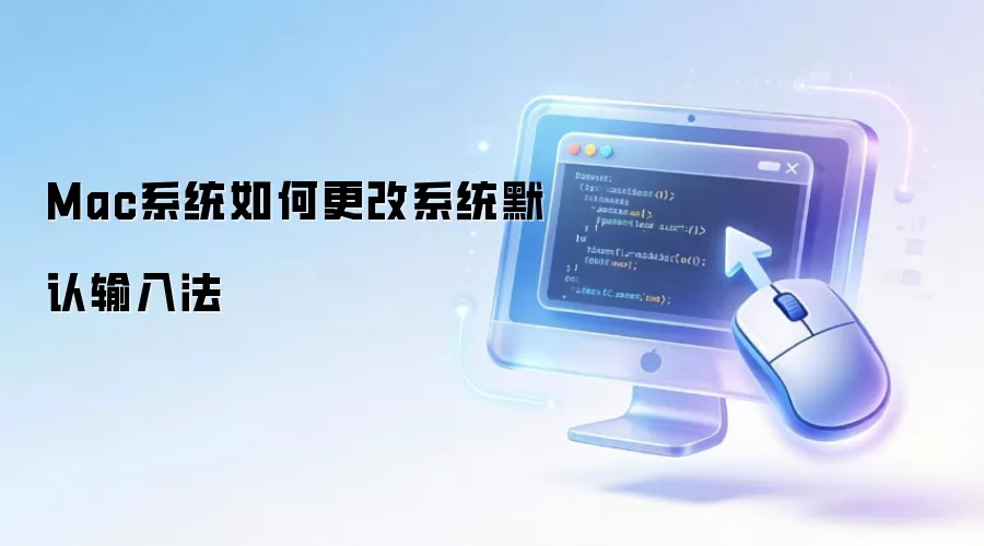Mac系统如何更改系统默认输入法