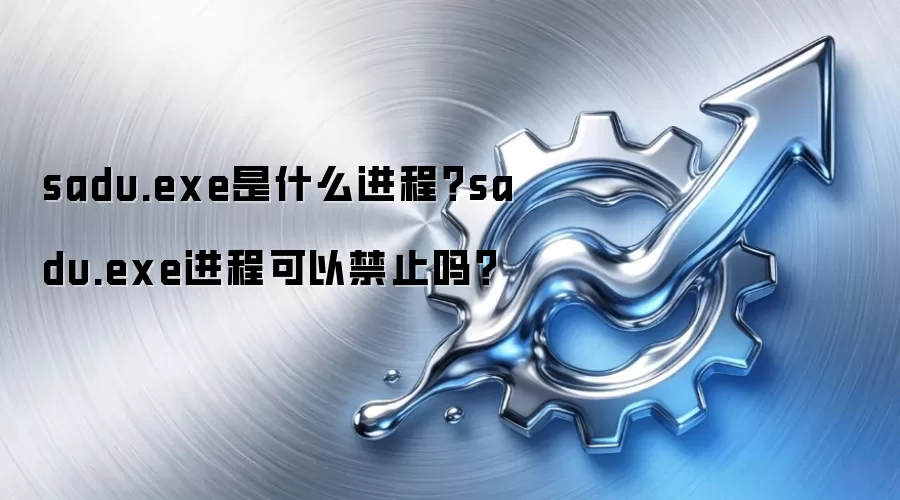 sadu.exe是什么进程？sadu.exe进程可以禁止吗？