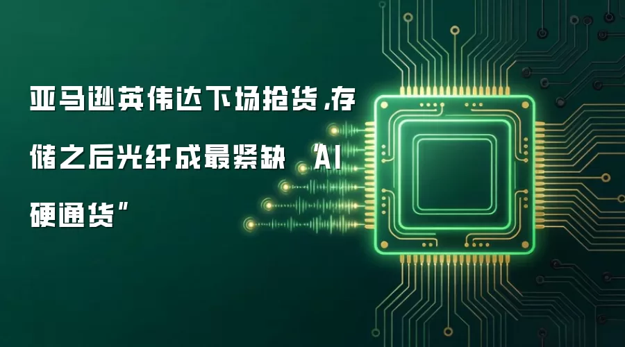 亚马逊英伟达下场抢货,存储之后光纤成最紧缺 “AI硬通货”