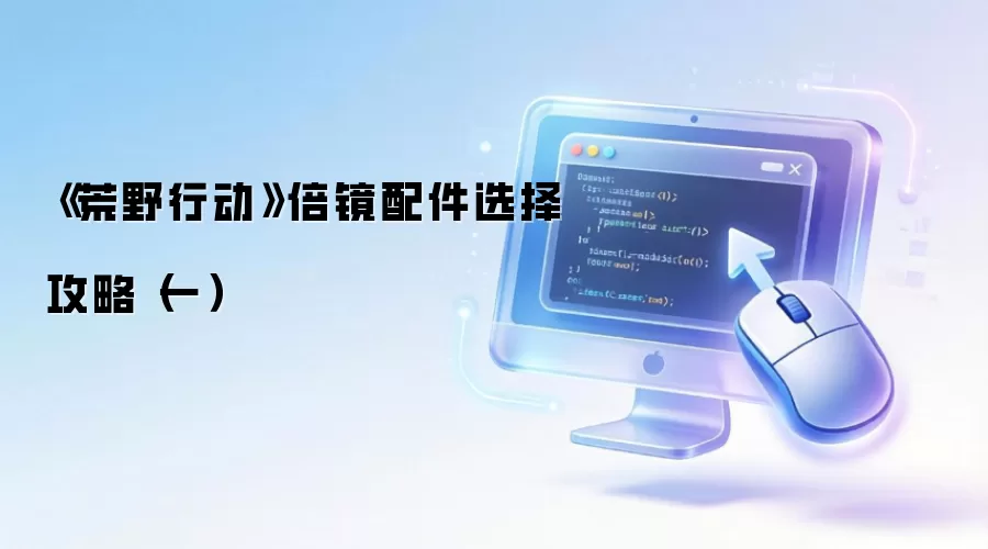 《荒野行动》倍镜配件选择攻略（一）