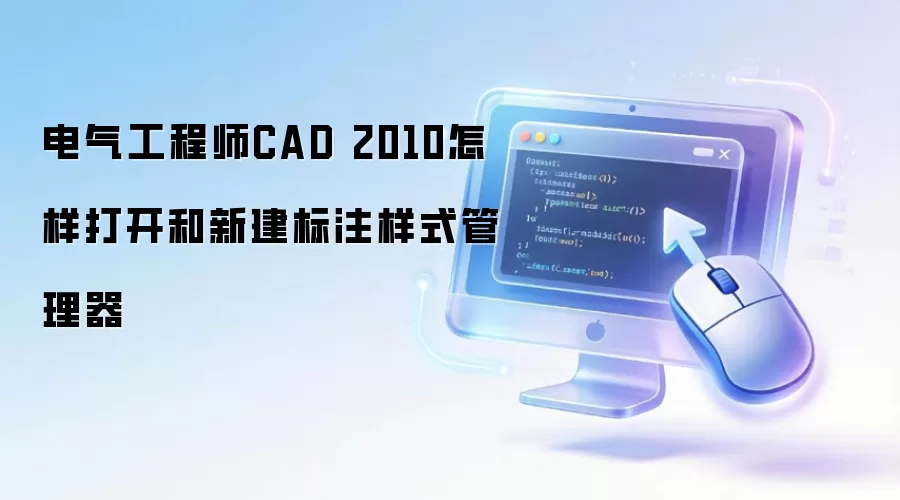 电气工程师CAD 2010怎样打开和新建标注样式管理器