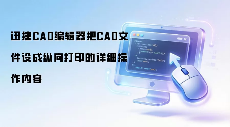 迅捷CAD编辑器把CAD文件设成纵向打印的详细操作内容