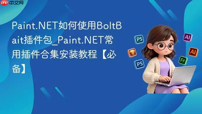Paint.NET如何使用BoltBait插件包_Paint.NET常用插件合集安装教程【必备】
