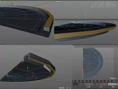C4D对称后曲面细分物体没连接如何解决