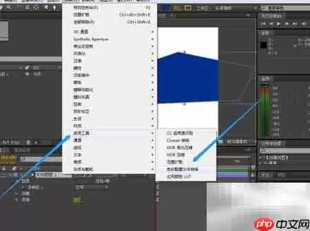 Ae色彩配置转换位置