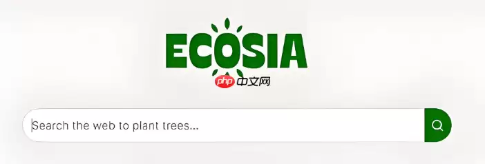 Ecosia官网首页截图