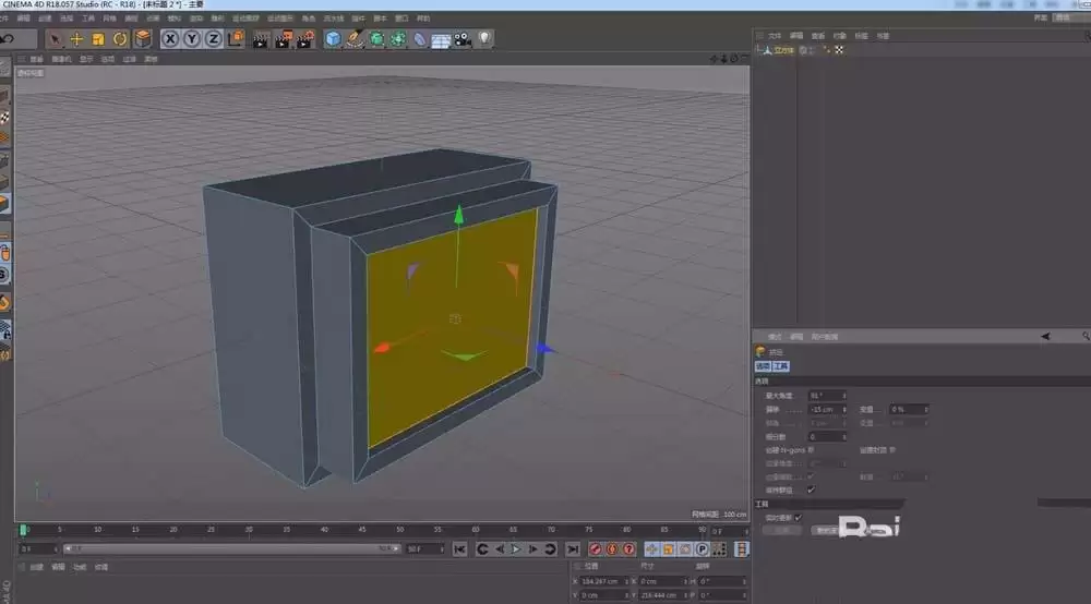 C4D如何使用挤压与内部挤压建模