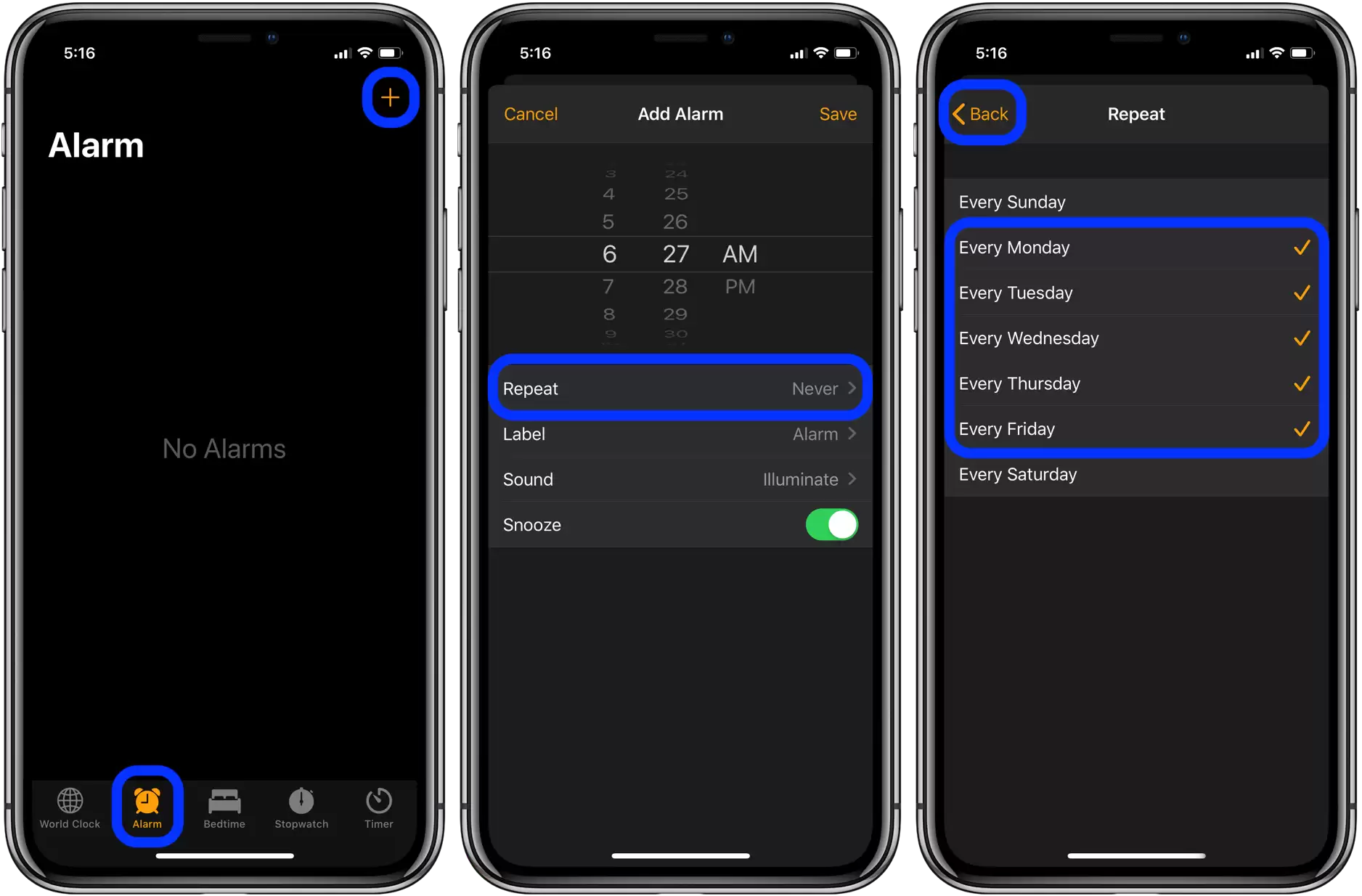 如何在 iPhone 上创建重复的闹钟? 如何在 iPhone 上创建重复的闹钟?