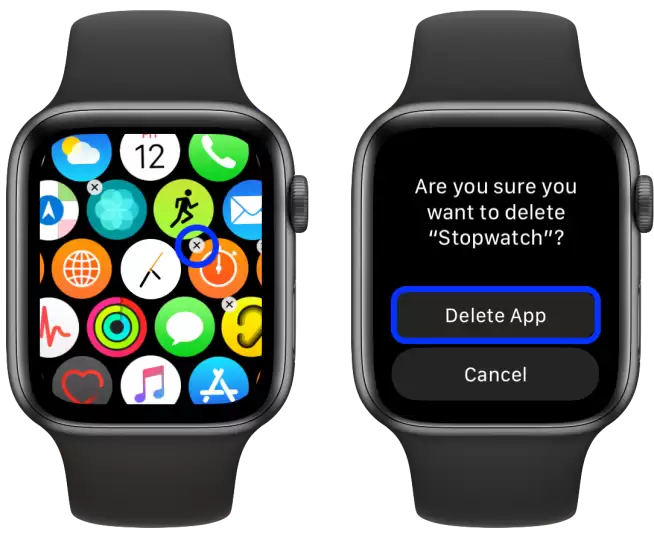 删除内置应用程序Apple Watch