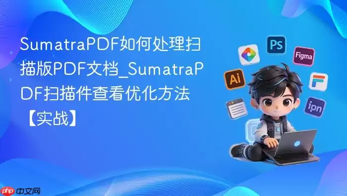 SumatraPDF如何处理扫描版PDF文档_SumatraPDF扫描件查看优化方法【实战】