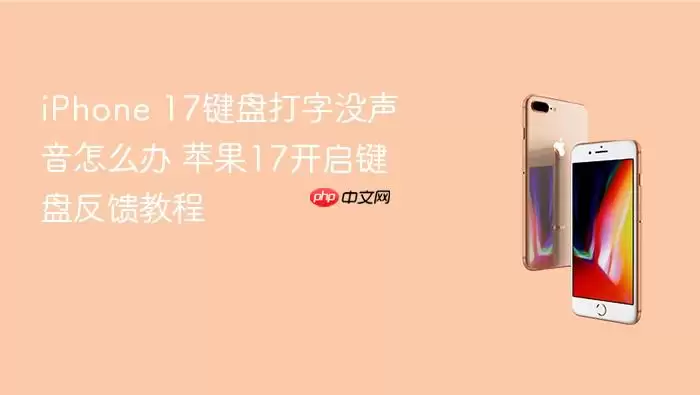iPhone 17键盘打字没声音怎么办 苹果17开启键盘反馈教程