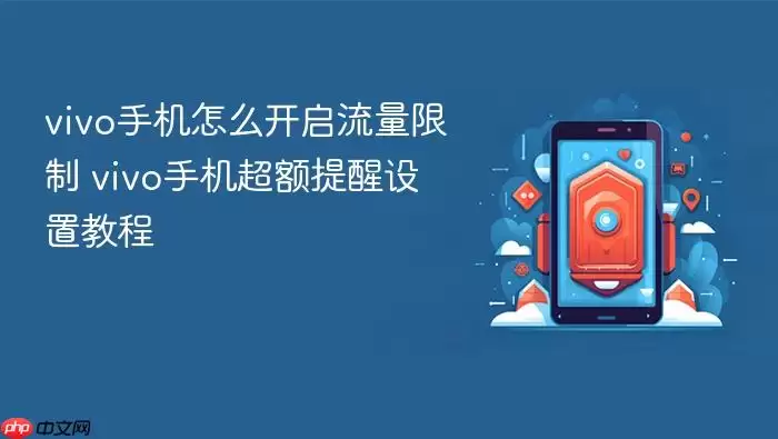 vivo手机怎么开启流量限制 vivo手机超额提醒设置教程