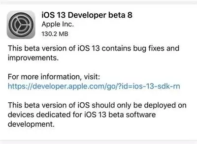 我已升级iOS 13 Beta8,你随意! 我已升级iOS 13 Beta8,你随意!
