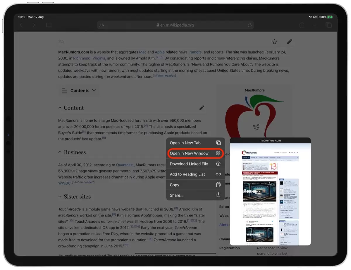 如何在 iPadOS 上通过 Safari 中的链接在新窗口中打开? 如何在 iPadOS 上通过 Safari 中的链接在新窗口中打开?
