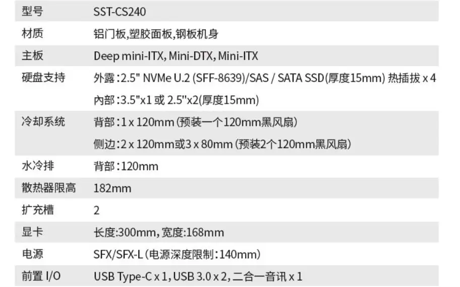 银昕CS240机箱发售，1999元