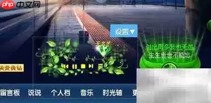QQ空间播放器位置调整方法