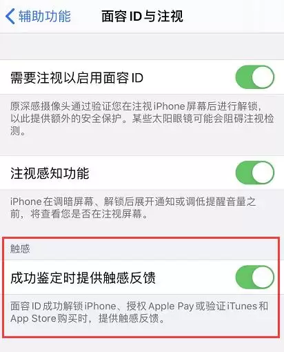 iPhone 11/11 Pro 如何开启面容 ID 触感反馈？