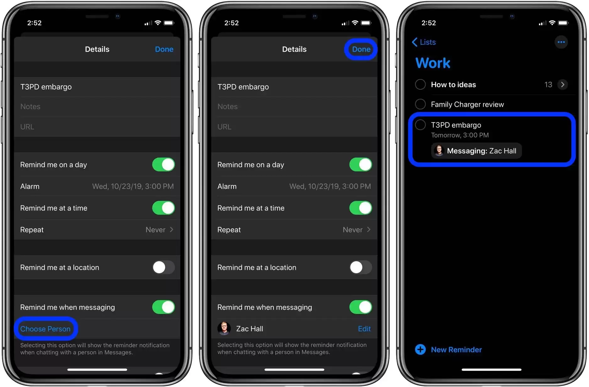 iOS 13 教程:如何在向某人发送信息时触发提醒事项? iOS 13 教程:如何在向某人发送信息时触发提醒事项?