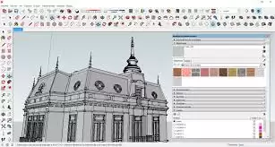 SketchUp如何制作水池凹面