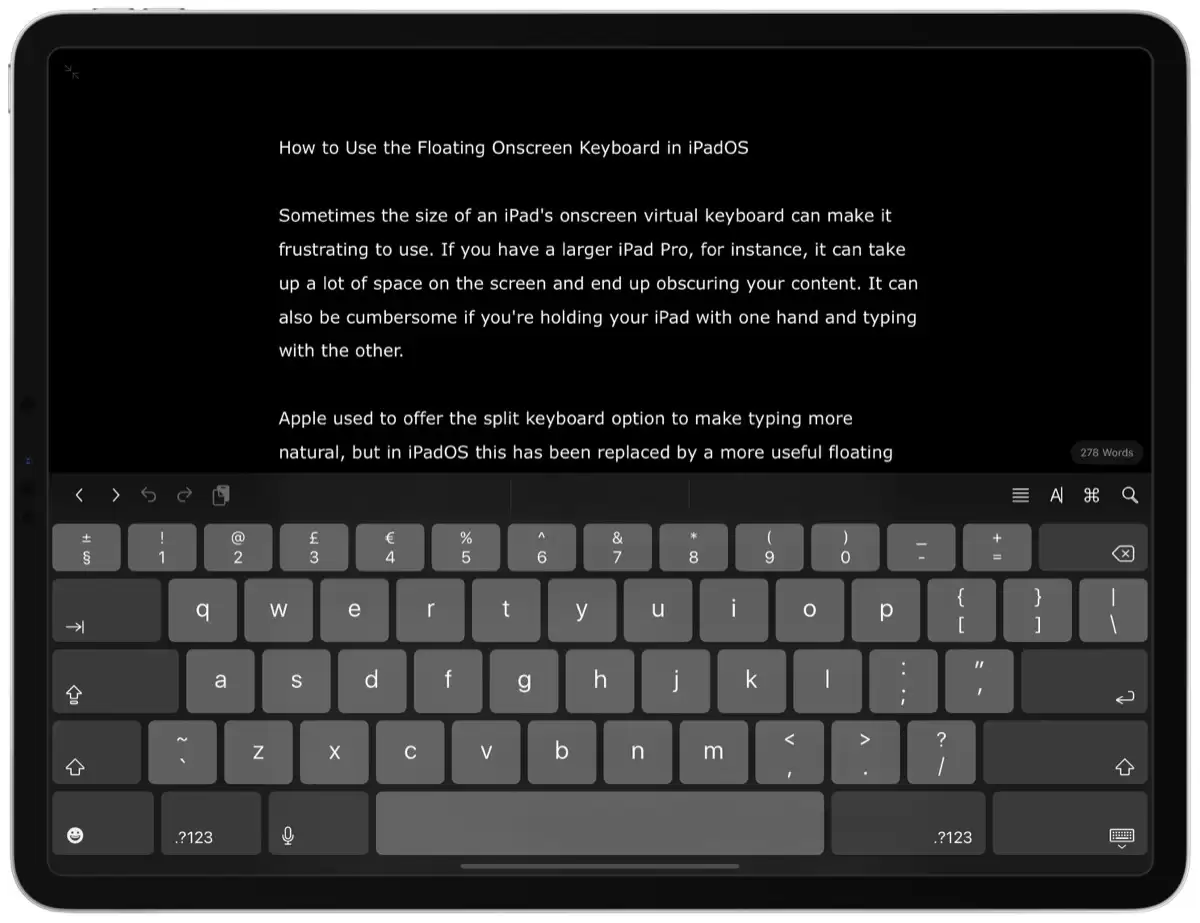 iPadOS 教程 | 如何在 iPad 上使用屏幕浮动键盘? iPadOS 教程 | 如何在 iPad 上使用屏幕浮动键盘?