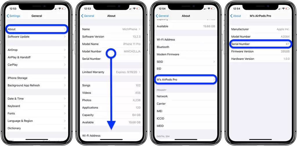 如何查找 AirPods 的序列号? 如何查找 AirPods 的序列号?