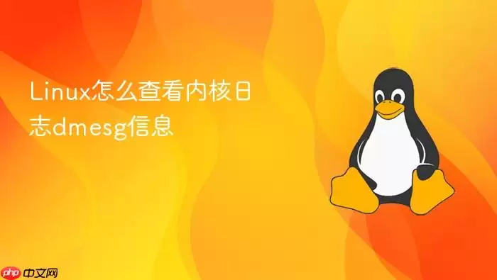 Linux怎么查看内核日志dmesg信息