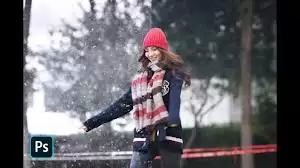 Photoshop怎么添加雪景效果