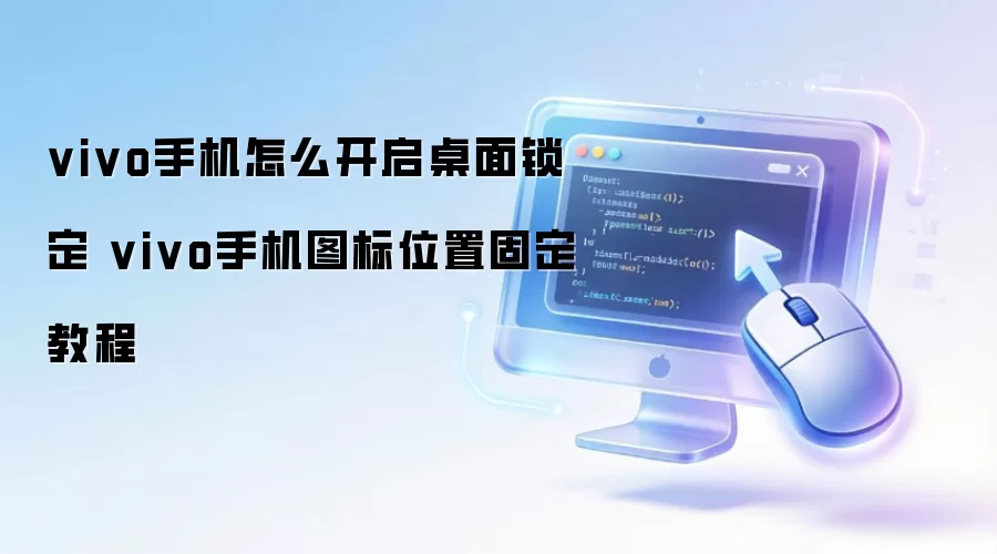 vivo手机怎么开启桌面锁定 vivo手机图标位置固定教程