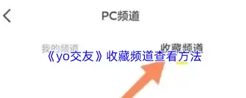 yo交友收藏频道位置在哪