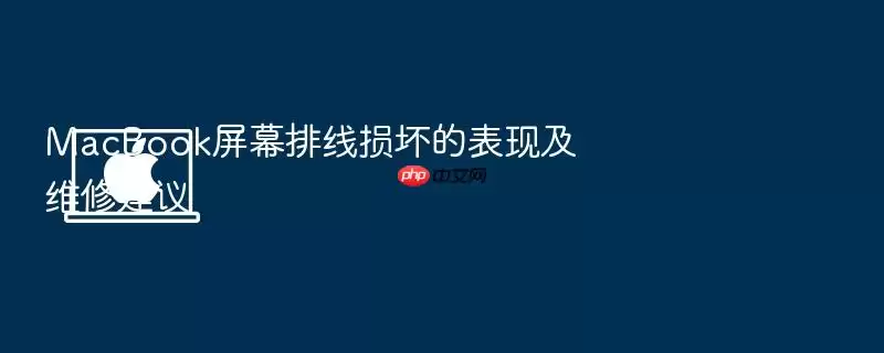 MacBook屏幕排线损坏的表现及维修建议