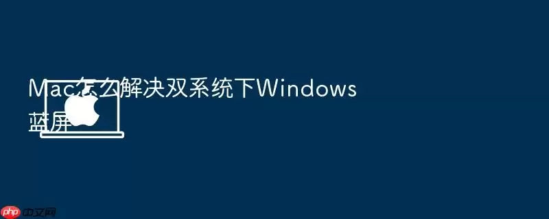 Mac怎么解决双系统下Windows蓝屏